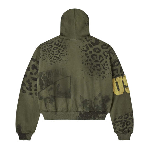 Vale Forever Safari Zip Up Hoodie 'Olive'