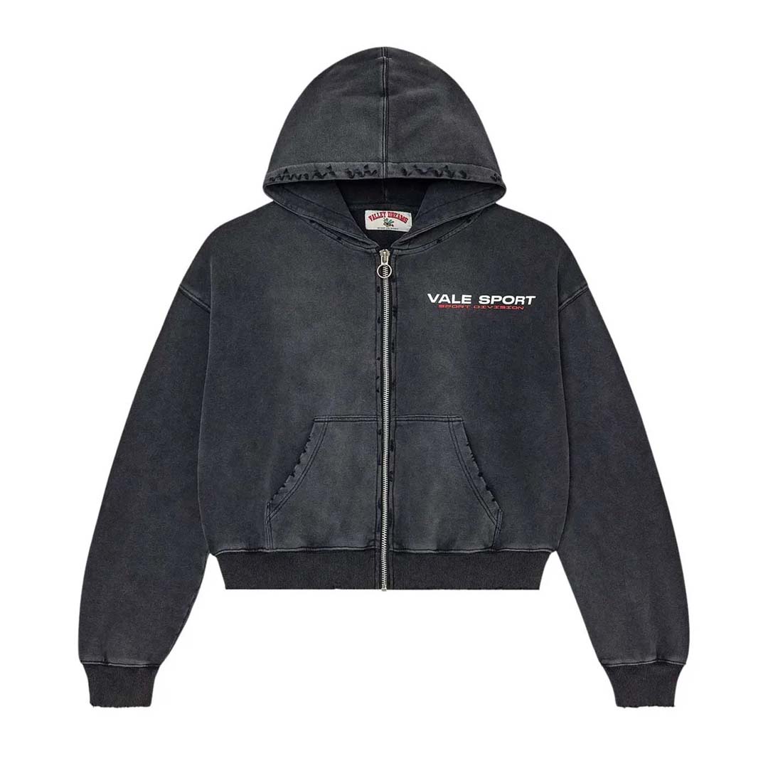 Vale Forever Staple Zip Up Hoodie Black