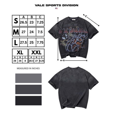 Vale Forever Tasmania Faded Black Tee