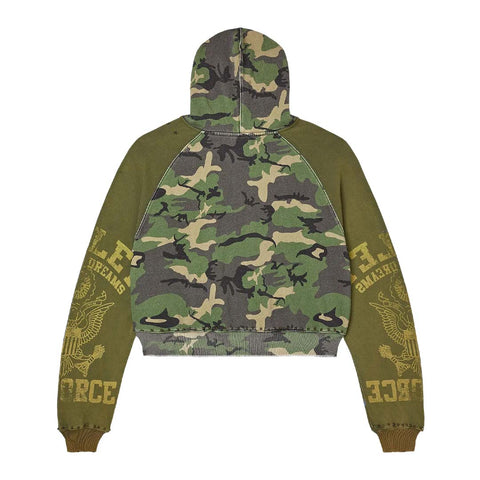 Vale Forever Terrain Zip Up Hoodie 'Green/Yellow'