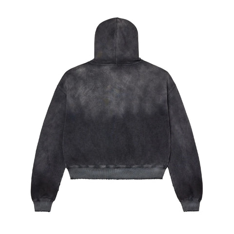 Vale Forever Vendetta Distressed Zip Up Hoodie