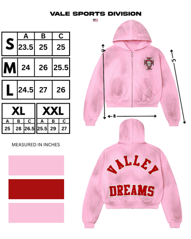 Vale Forever Venus Zip Up Hoodie Pink