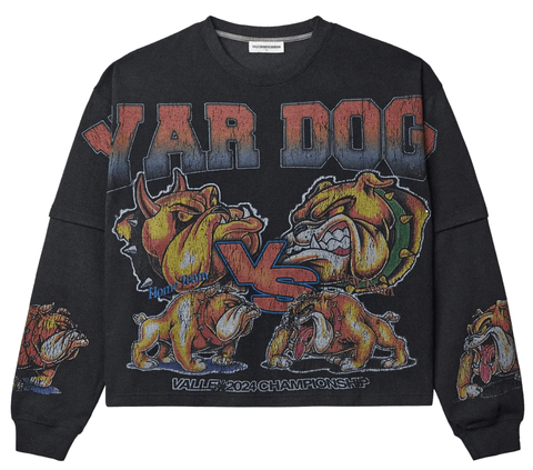 Vale Forever War Dog Thermal Tee 'Black/Multicolor'