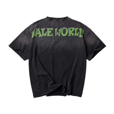 Vale Forever World Peace Faded Black Tee