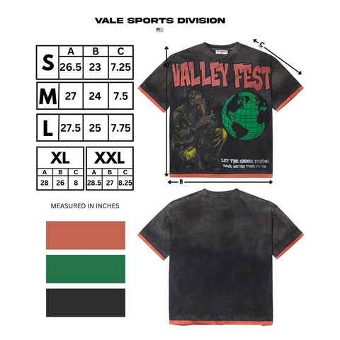 Vale Forever Recon Tee Faded Black Red