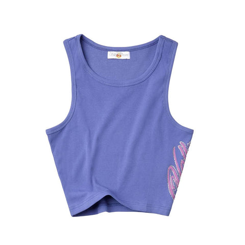 Vale Women's Bling Tank Top Blue Pink